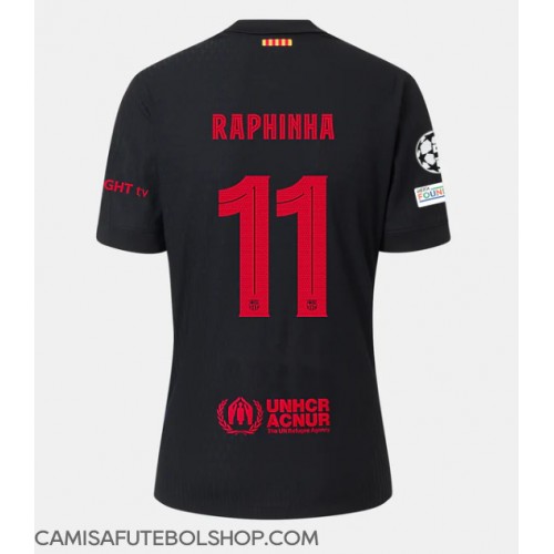 Camisa de time de futebol Barcelona Raphinha Belloli #11 Replicas 2º Equipamento 2024-25 Manga Curta